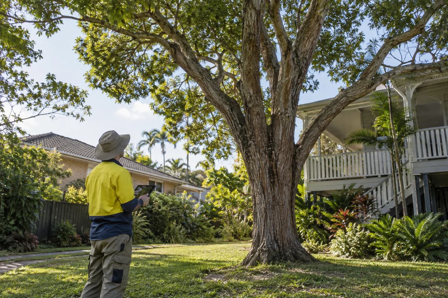 Illustrative tree assessment setting in Brisbane